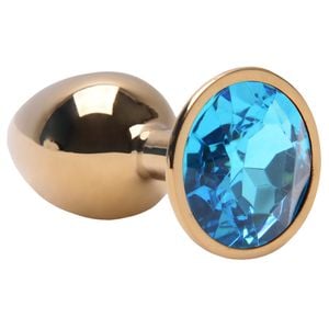 Plug Anal Aco Dourado Pedra Vipmix