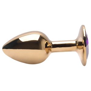 Plug Anal Aco Dourado Pedra Vipmix