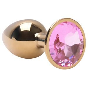 Plug Anal Aco Dourado Pedra Vipmix