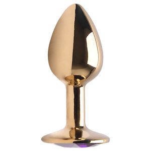 Plug Anal Aco Dourado Pedra Vipmix