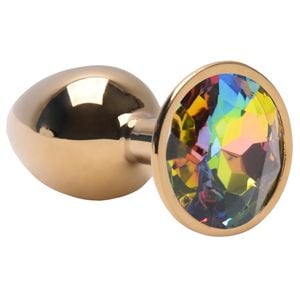 Plug Anal Aco Dourado Pedra Vipmix