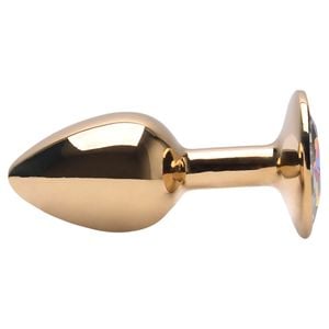 Plug Anal Aco Dourado Pedra Vipmix