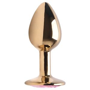 Plug Anal Aco Dourado Pedra Vipmix