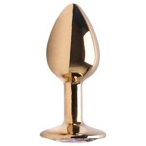 Plug Anal Aco Dourado Pedra Vipmix