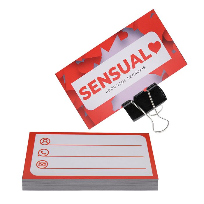 Cartão De Visita Sensual 50 Unidades Gtoys