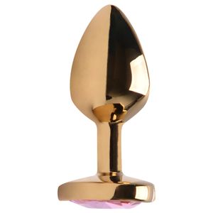 Plug Anal Aco Dourado Coracao Vipmix