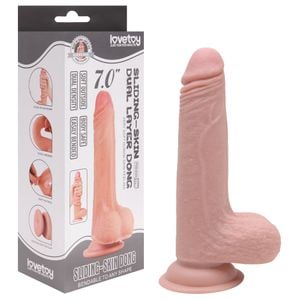 Protese Realistica 18cm Dupla Intensidade Dual Layer Dong Vipmix