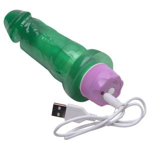 Vibrador Usb Recarregavel 17 X 4cm 10 Vibracoes Kgel