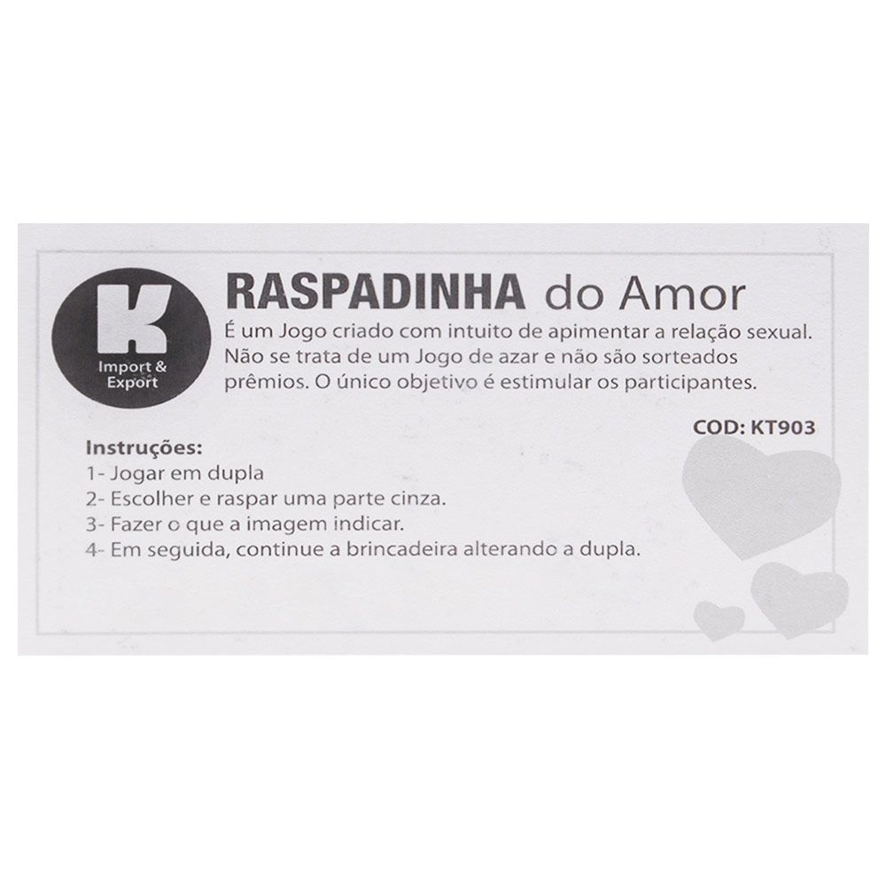 Raspadinha Do Amor 10 Unidades Kgel :: Fogo e Paixão