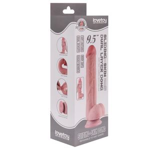 Protese Realistica 24cm Dupla Intensidade Dual Layer Dong Vipmix