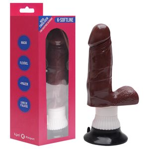 Penis Vibrador Com Ventosa 15 X 4cm Kgel