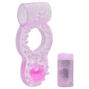 Anel Peniano Vibrador Perola Duplo Prazer Sexy Import