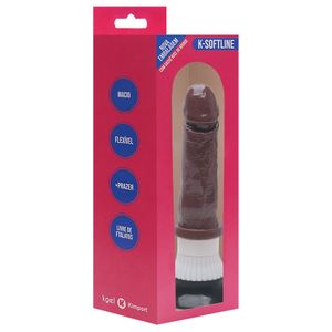 Penis Vibrador Com Ventosa 17 X 4cm Kgel