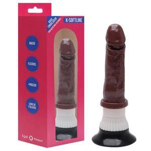 Penis Vibrador Com Ventosa 17 X 4cm Kgel