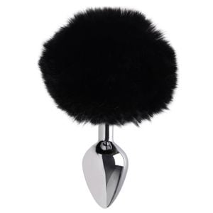 Plug Anal Medio Aco Pompom Coelho Sexy Import