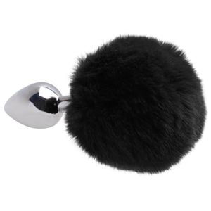 Plug Anal Medio Aco Pompom Coelho Sexy Import