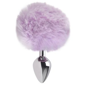 Plug Anal Medio Aco Pompom Coelho Sexy Import