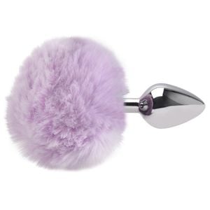 Plug Anal Medio Aco Pompom Coelho Sexy Import