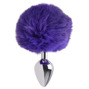 Plug Anal Medio Aco Pompom Coelho Sexy Import