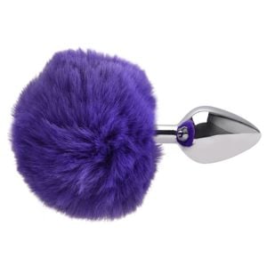 Plug Anal Medio Aco Pompom Coelho Sexy Import