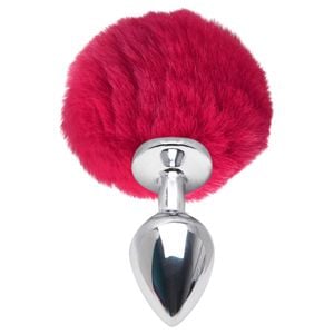 Plug Anal Medio Aco Pompom Coelho Sexy Import