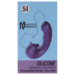 Vibrador Ponto G E Clitoris Lingua 10 Modos Sexy Import