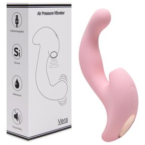 Vibrador Clitoriano Com Penetrador Ponto G Vera Vipmix