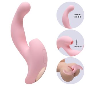 Vibrador Clitoriano Com Penetrador Ponto G Vera Vipmix