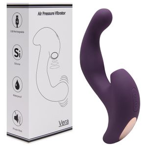 Vibrador Clitoriano Com Penetrador Ponto G Vera Vipmix