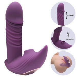 Vibrador Clitoriano Vai E Vem Pulsacoes Vipmix