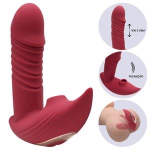 Vibrador Clitoriano Vai E Vem Pulsacoes Vipmix