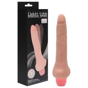 Penis Vibrador Com Vertebras 193 X 28cm Tpr Vipmix