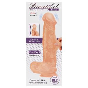 Penis Realistico Vibrador Ventosa 26 X 48cm Vipmix