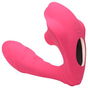 Vibrador Clitoriano Com Penetrador Ponto G Vipmix