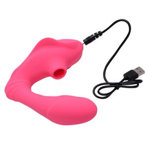 Vibrador Clitoriano Com Penetrador Ponto G Vipmix