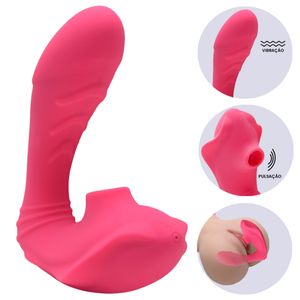 Vibrador Clitoriano Com Penetrador Ponto G Vipmix