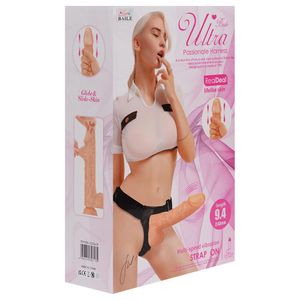 Cinta Com Penis Realistico Vibrador Multivelocidades Vipmix