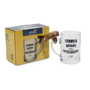 Caneca Chopp Campainha Cerveja Gelada Unika Games