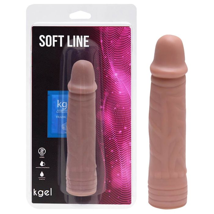 Pênis De Borracha Maciço 21 X 4,2cm Kgel