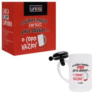 Caneca Chopp Campainha Vida Curta Unika Games