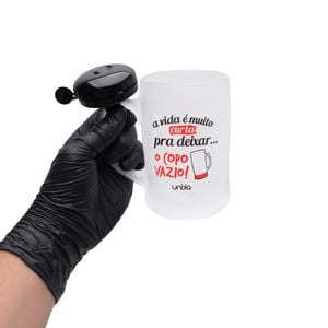 Caneca Chopp Campainha Vida Curta Unika Games