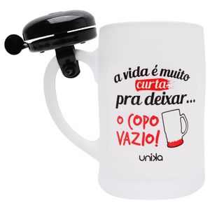 Caneca Chopp Campainha Vida Curta Unika Games