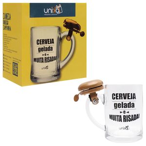 Caneca Chopp Campainha Cerveja Gelada Unika Games