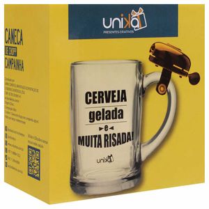 Caneca Chopp Campainha Cerveja Gelada Unika Games