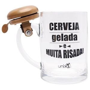 Caneca Chopp Campainha Cerveja Gelada Unika Games