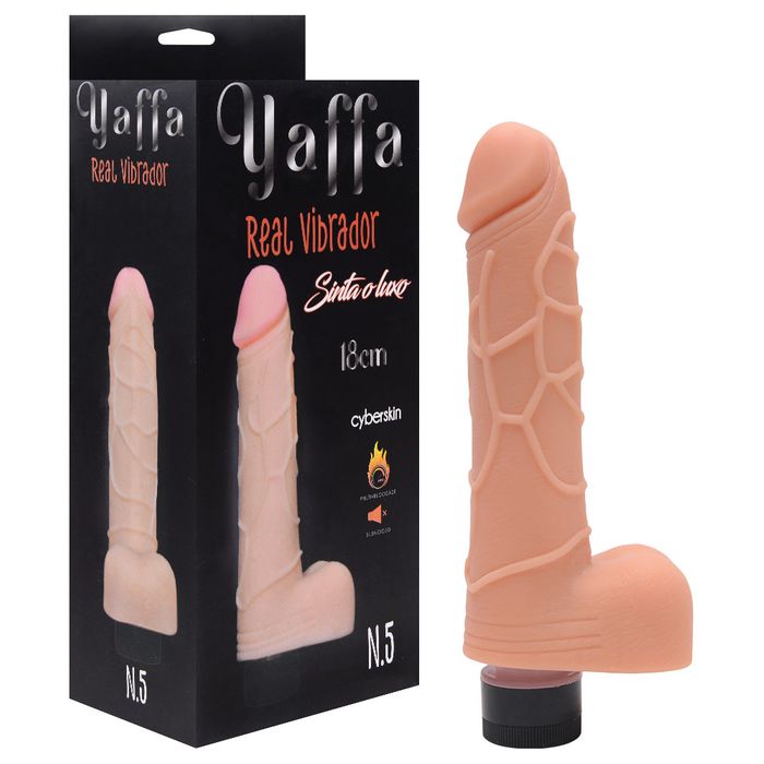 Pênis Vibrador Cyber Skyn 18 X 4cm Yaffa