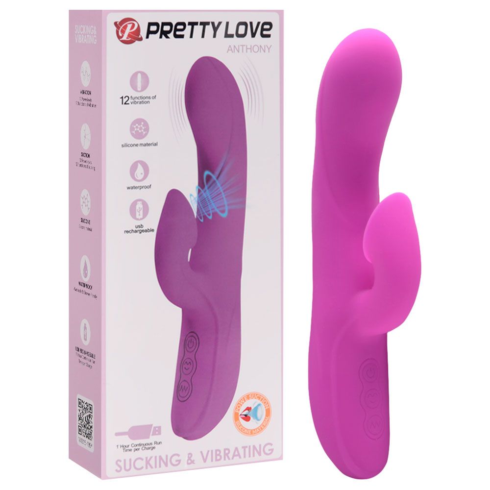 Vibrador Com Sucção Anthony Pretty Love Vipmix - Gall