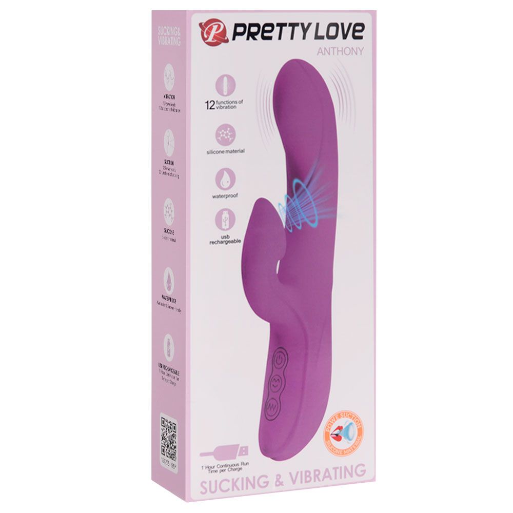 Vibrador Com Sucção Anthony Pretty Love Vipmix - Gall