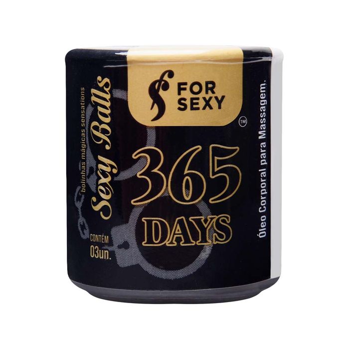 365 Days Sexy Balls Vibra E Pulsa 03 Unidades For Sexy