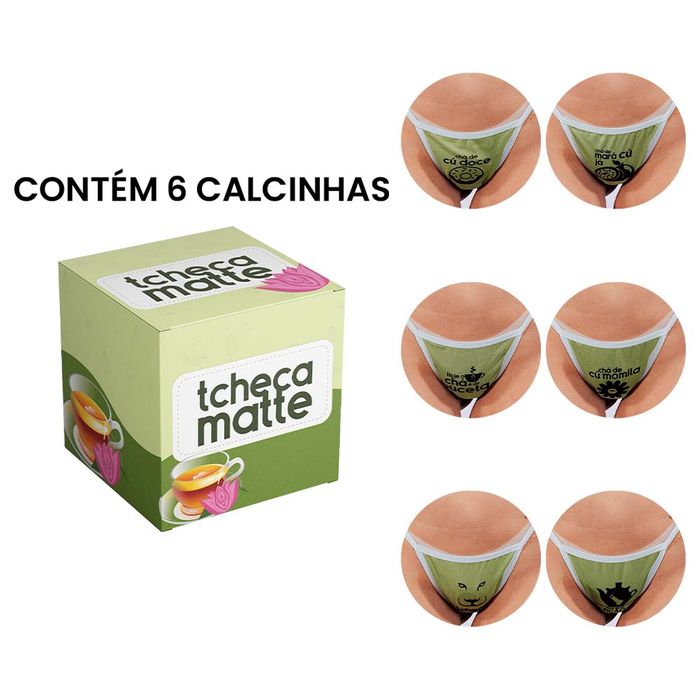 Kit Tcheca Matte 06 Calcinhas Pimenta Sexy